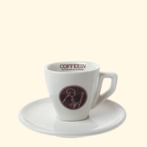 Šálka na kávu s podšálkou Coffeein malá