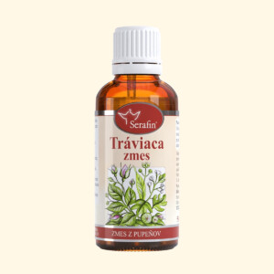Tinktúra Tráviaca zmes - zmes z pupeňov - Serafin (trávenie, črevá, pečeň, žlčník)